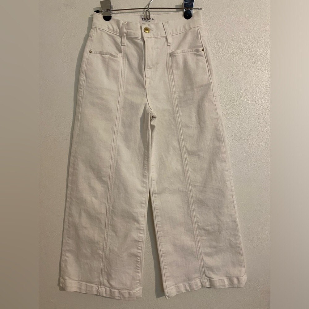 FRAME - wide leg crop jeans (labeled 25 fit like 26)